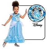 Disney Costume Cenerentola Bambina, Vestito Principessa Adaptive Bambine Taglia S