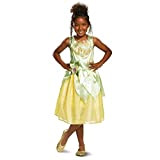 Disney Costume Tiana Deluxe Bambina, Vestito Ufficiale Principessa Disney Bambine Taglia S