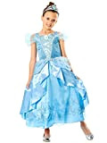 Disney Costumi Vestito per Ragazze Cenerentola Blu 3-4 Anni