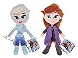 Disney Frozen 2 – Set di 2 – Super Soft Peluche 20,3 cm – Anna & Elsa