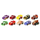 Disney GKG08, Pixar Cars Mini Racers, Pacco da 10 macchinine assortite, Per bambini 3+ anni