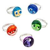 Disney Inside Out Mood Ring Set Fear Anger Disgust Sadness Joy