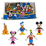 Disney Mickey, Set 5 figure da 7,5 cm, 5 personaggi da collezione, giocattolo per bambini dai 3 anni, Mcc08