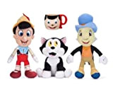 Disney Pinocchio Peluche 3 varietà a scelta Pinocchio, Jiminy, ro, 30 cm, inclusa tazza Pinocchio 3D in ceramica (personaggi peluche ...