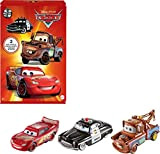 Disney Pixar Cars- Confezione da 3 Veicoli Radiator Springs, con Macchinine Saetta McQueen, Sceriffo e Cricchetto, Giocattolo per Bambini 3+ ...