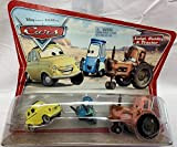 Disney Pixar Cars Luigi Guido & Tractor 1:55 Scale Die Cast Car on Original Desert Background Scene Card