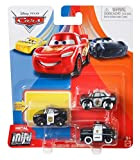 Disney Pixar Cars - Mini Racers 3 Pack - APB, Sheriff And Officer Lightning McQueen