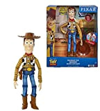 Disney Pixar Toy Story Roundup Fun Woody Big Talking Figure, 12 in scala, 20 frasi possibili dettagli autentici, tessuto peluche ...