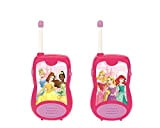 Disney Princess Princesses Cenerentola Rapunzel Ariel walkie-Talkie, Gioco Giocattolo Comunicazione Ragazzine, Clip da Cintura, a Batteria, Rosa, TW12DP