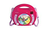 Disney Princess Princesses Lettore CD con Microfono, Principesse, Colore Viola/Rosa, RCDK100DP
