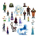 Disney Store Best of Frozen Mega Figurine Playset, 20 pc., personaggi basati sulla base, include Elsa, Anna, Summer Olaf, Oaken ...