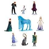 Disney Store Official Frozen 2 Deluxe Set da gioco, 9 pezzi, include Anna ed Elsa nei loro abiti da viaggio, ...