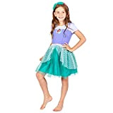 Disney The Little Mermaid Toddler Girls Costume Caped Gown Blue/Green 2T
