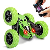 Diswoe Remote Control Car RC Cars Stunt Car Toy, 4WD 2.4Ghz Remote Control Car Double Sided Rotating Vehicles 360° Flips ...