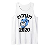Divertente Hanukkah 2020 Dreidel indossa maschera ebraica Canotta