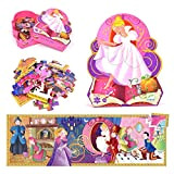Djeco- Cinderella Puzzle Silhouette, Colore Misto, DJ07232
