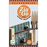 Djeco- Construcción Zig & Go Fork 14 pzas. Puzzle in Legno, Multicolore, 35646