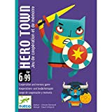 DJECO - Hero Town C Set di Carte con Supereroi e Villani per bambini a partire da 6 anni, Multicolore ...