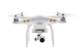 DJI Drone Phantom 3 Professional con Videocamera 12 MP/4K, Bianco