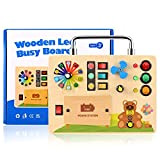 Do-Electr Busy Board Montessori, Tavola Montessori Giocattolo a Semaforico con Luce a LED Pannello Sensoriale per Bambini 2 3 4 ...