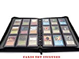 docsmagic.de 3-Ring Premium Zip-Album Black + 25 18-Pocket Sideloading Pages - Raccoglitore per Carte da Gioco collezionabili + Pagine - ...