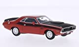 Dodge Challenger T/A, rosso/nero, 1970, modello di automobile, modello prefabbricato, BoS-Modelos 1:43 Modello esclusivamente Da Collezione