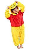 Dolamen Bambini Unisex Kigurumi Pigiama Onesie, Ragazza Ragazzo Anime Cosplay Halloween Natale Party Costume Attrezzatura Sleepwear (100-110CM (39"-43"), Winnie)