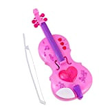 DOMELAY Strumenti musicali elettrici giocattolo di violino per bambini simulati portatili per bambini