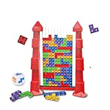 DONGTATA Giocattolo For Tetris Acrilico Giraffa/Castello For Tetris Gioco Giocattolo Esercitazione di pensiero dei blocchi di costruzione tridimensionali del puzzle ...