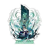 Double layer Genshin Impact Acrylic Stand Figure,Xiao,Hu Tao CosPlay Liyue All game characters Acrylic Peripheral Ornaments Collections for Fans（Xiao）