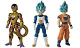 Dragon Ball Bandai 37095J Limit Breakers 30 cm Action Figure 3 Pack Vegeta, Super Saiyan Blue Goku e Frieza dorato, ...