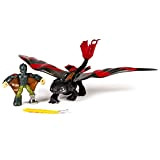 Dragon trainer drago Toothless e Hiccup con cavaliere dell' armatura - kit drago con personaggio