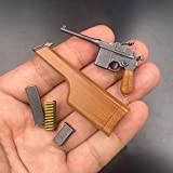 Dragonfy Accessori per Bambole con Figura in Scala 1/6, Pistola Mauser C96 Modello in plastica in Miniatura per Action Figure ...