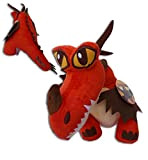 Dragons - Personnagio peluche ZannaCurva ( dragon rosso) 30cm Buona Qualità
