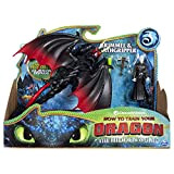 Dreamworks Dragons, Deathgripper e Grimmel, drago con personaggio vichingo corazzato, per bambini dai 4 anni in su