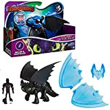 DreamWorks Dragons Hicks e senzatino drago con figura vichinga e accessori, per bambini dai 4 anni in su, giocattolo d'azione