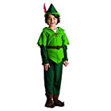 Dress Up America- Costume Peter Pan Bambini, Multicolore, taglia 3-4 anni (vita: 66-71, altezza: 91-99 cm), 837-T4