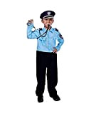Dress Up America- Costume Ufficiale di Polizia israeliano Bambini, Multicolore, taglia 4-6 anni (vita: 71-76, altezza: 99-114 cm), 569-S