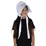 Dress Up America Il prodotto bianco del deluxe Pioneer girl è completo di un Polyester Bonnet Head Wear