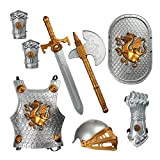 Dress Up America Set di armature Knight per bambini - Scudo medievale e playset del casco - Royal Knight Dress ...