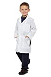 Dress Up America- Unisex Doctor Lab Cappotto Bambini, Bianca, taglia 8-10 anni (vita: 76-82, altezza: 114-127 cm), 856