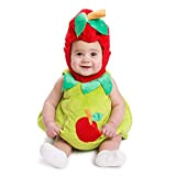 Dress Up America- Zucchero Dolce Bambina Costume da Mela, Multicolore, taglia 0-6 mesi (Peso: 3,5-7 kg, Altezza: 43-61 cm), 867