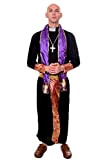 dressmeup DRESS ME UP - Costume Uomo Prete Chiesa Abate Esorcista Taglia S/M L202