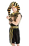 dressmeup Dress Me UP- M-0028-M/L Costume Uomo Carnevale Halloween Ramses Faraone Egiziano Taglia M/L