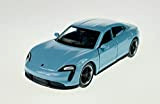 Dromader Welly Porsche Taycan Turbo S Blu 1/34-1/39 Nuovo Modello Auto Die Cast
