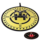 Drone Landing Pad 70cm, Helipad Tappeto di Atterraggio con luce notturna, Piattaforma di Atterraggio per Droni, Universal Pieghevole Portatile, Per ...
