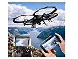 Drone U818A WiFi FPV – Drone con telecamera HD 720P | Drone con telecamera intelligente Quadcoptere modalità con batteria a ...