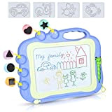 DUTISON Lavagna Magnetica per Bambini 4 Colori Tavola da Disegno Cancellabile Lavagnetta Magica con 5 timbri magnetici e 1 Penna, ...