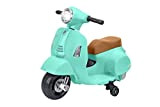 e-Spidko- Vespa GTS Moto elettrica per Bambini, cavalcabile, Colore Verde, 40626