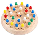 EACHHAHA Scacchi di memoria, in legno di scacchi, Montessori, giocattolo per bambini da allenamento di memoria, gioco di famiglia, regalo ...